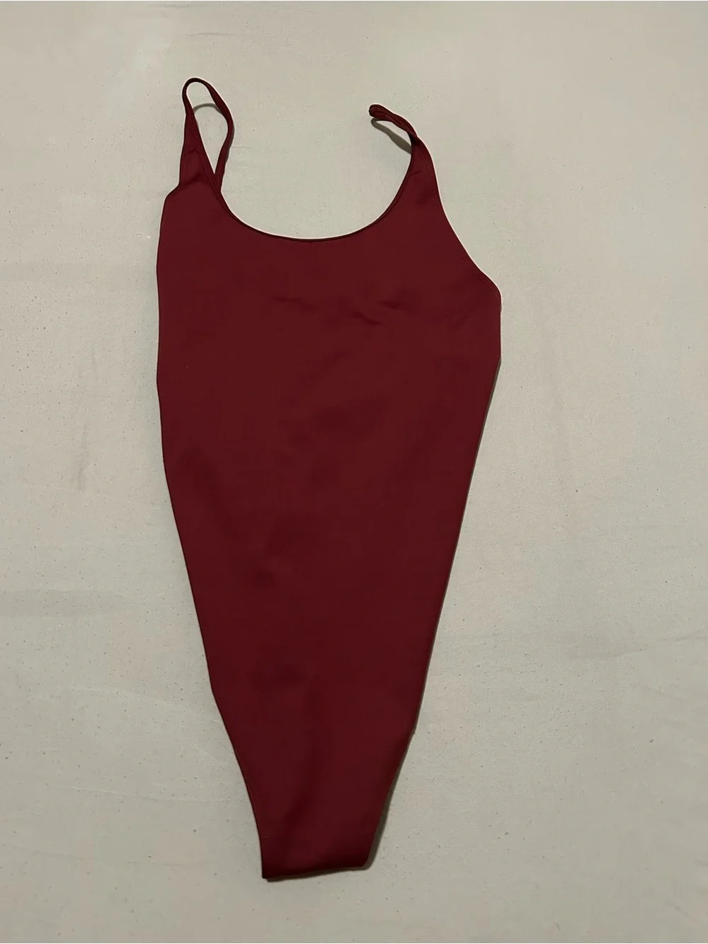 Free People Burgundy Scoop-Back One-Piece Swim